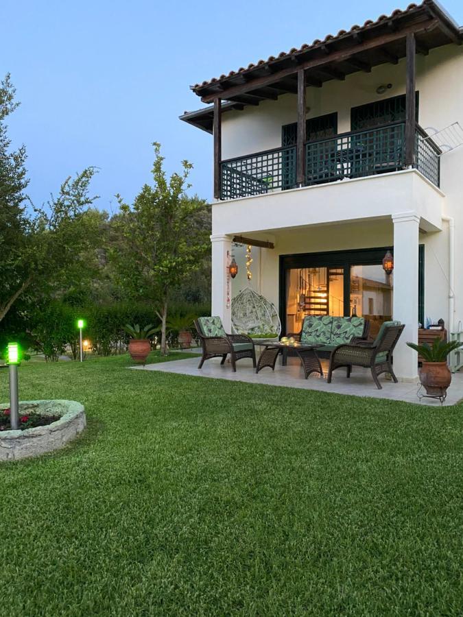 Detached Villa With Sea View ハニオティス エクステリア 写真