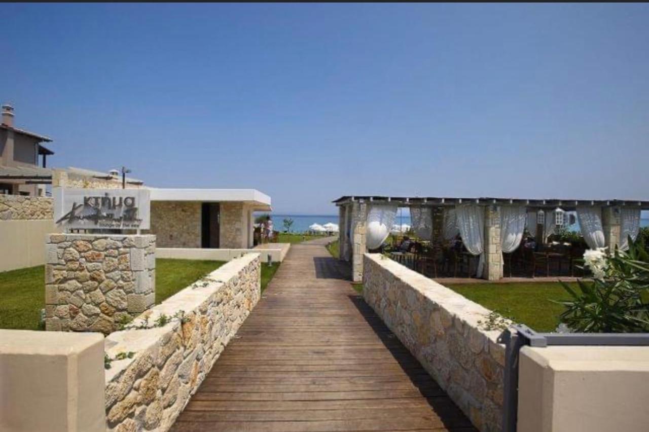 Detached Villa With Sea View ハニオティス エクステリア 写真